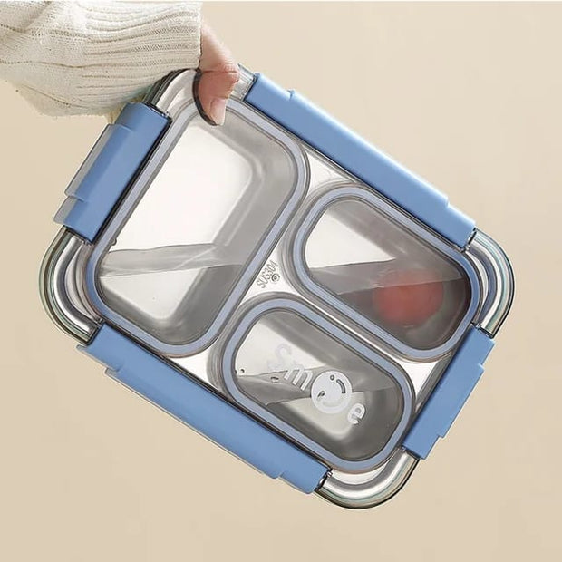 3-Compartment Leak-Proof Bento Lunch Box