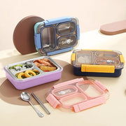 3-Compartment Leak-Proof Bento Lunch Box