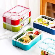 5-Compartment BPA Free Plastic Bento Lunch Box