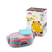 Cat-Themed Stainless Steel Insulated Lunch Box