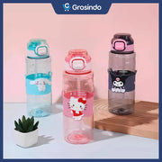 500ml BPA-Free Cartoon Clear Plastic Sipper Bottle