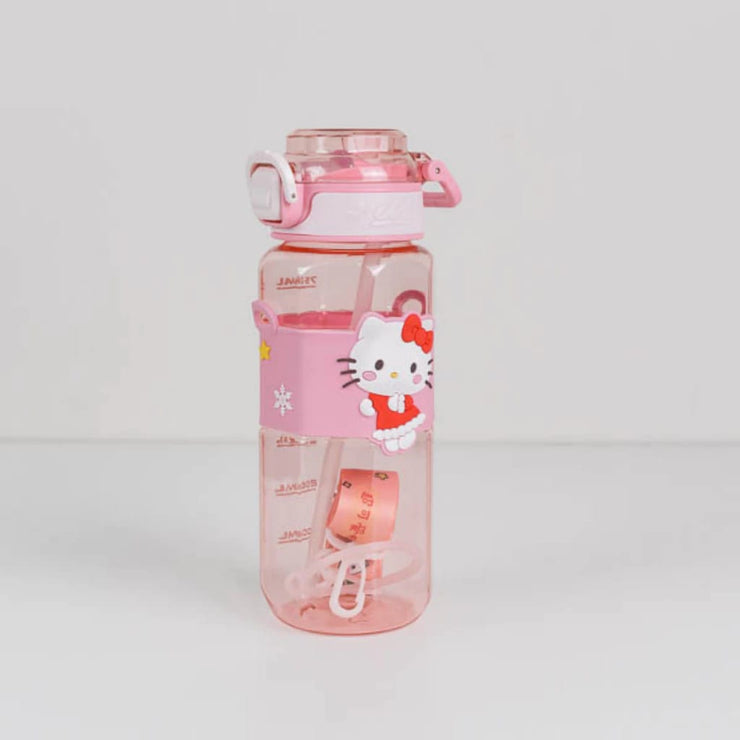 500ml BPA-Free Cartoon Clear Plastic Sipper Bottle