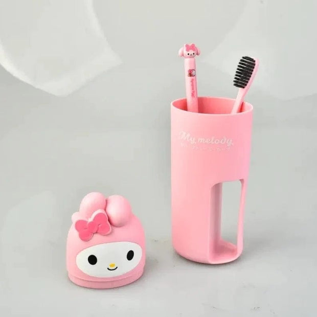 Cute Kuromi & Melody Toothbrush Set for Girls