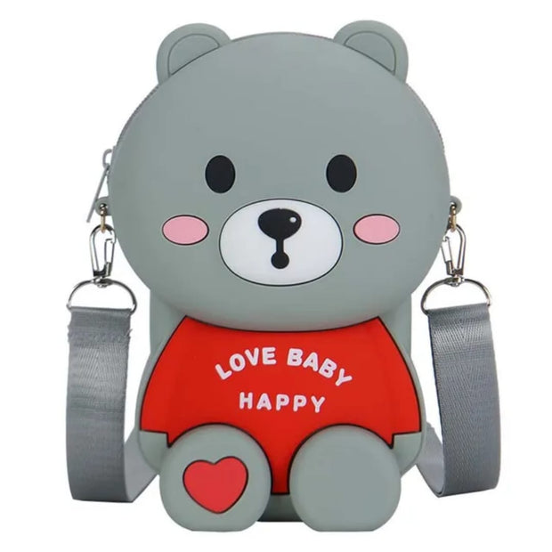 Cute Bear Shoulder Bag with Strap