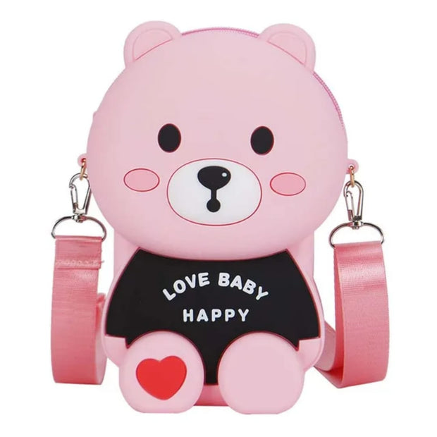 Cute Bear Shoulder Bag with Strap