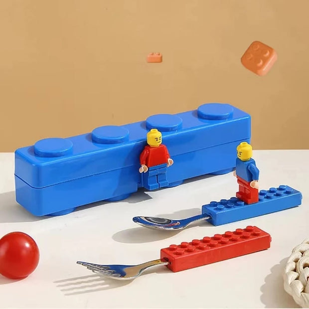 Hot Selling LEGO-Inspired Stainless Steel Cutlery Set