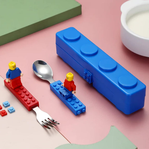 Hot Selling LEGO-Inspired Stainless Steel Cutlery Set