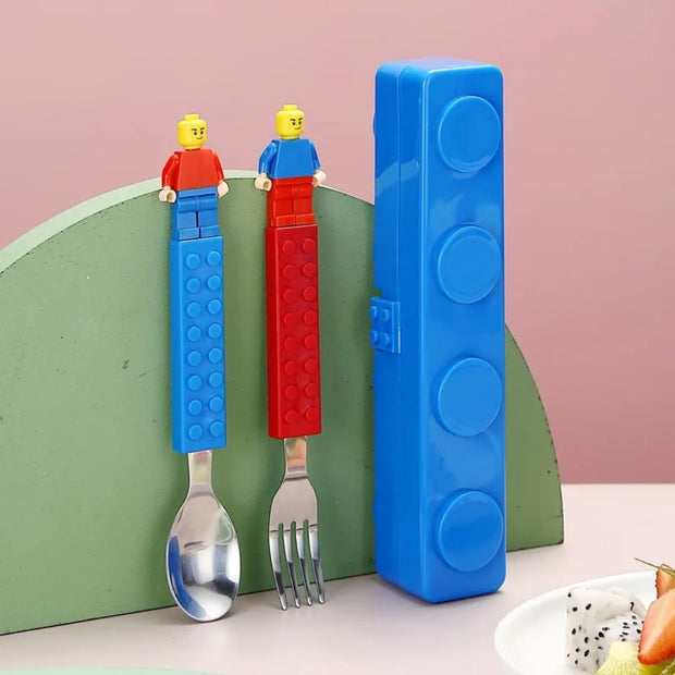 Hot Selling LEGO-Inspired Stainless Steel Cutlery Set