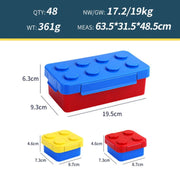 LEGO Blocks Design BPA-Free Bento Lunch Box