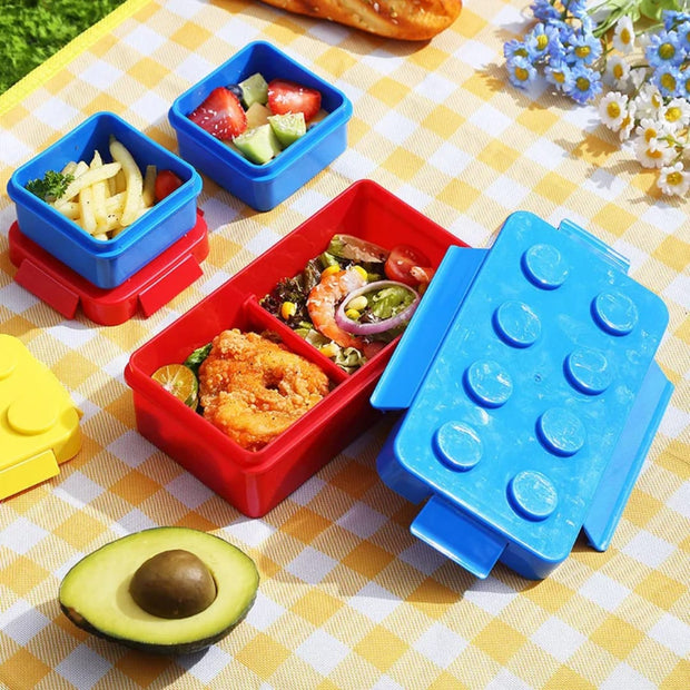 LEGO Blocks Design BPA-Free Bento Lunch Box