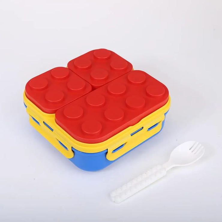 3-Compartment LEGO Style BPA-Free Plastic Lunch Box