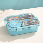 2-Compartment Stainless Steel Bento Lunch Box