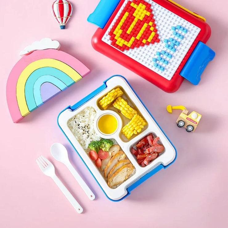 BPA-Free Bento Lego Activity Lunch Box