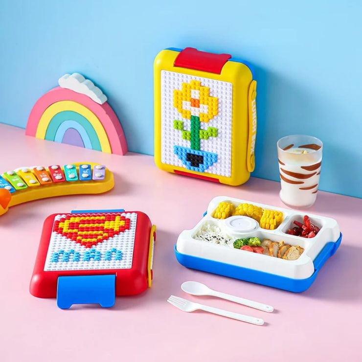 BPA-Free Bento Lego Activity Lunch Box