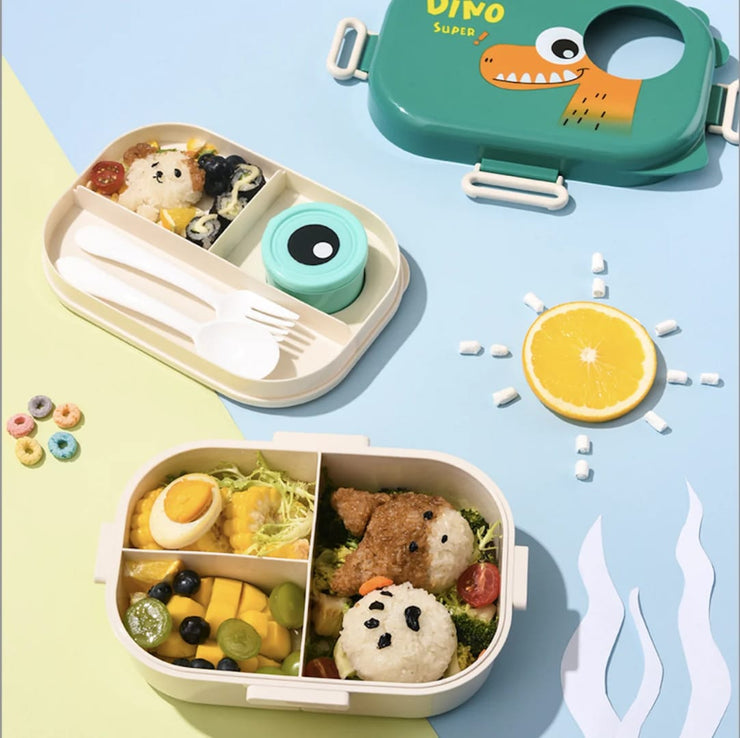 Dino-Themed BPA-Free Plastic Lunch Box