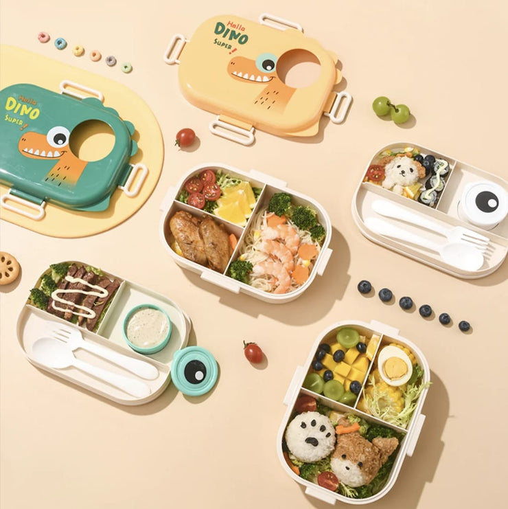 Dino-Themed BPA-Free Plastic Lunch Box