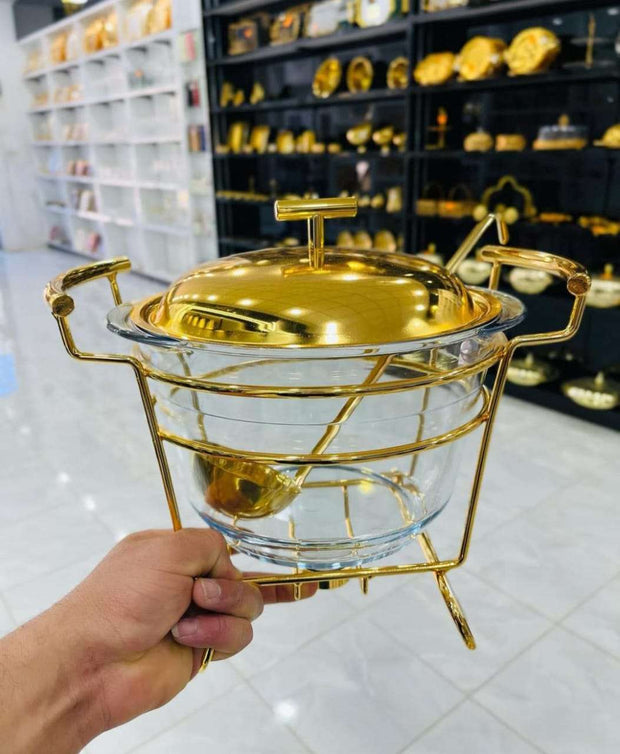 4L Heat-Resistant Glass Buffet Stove