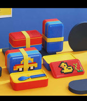 Lego-Inspired 2-Layer BPA-Free Plastic Lunch Box