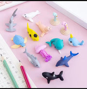 Underwater Sea Animals Erasers Set – Cute Ocean-Themed