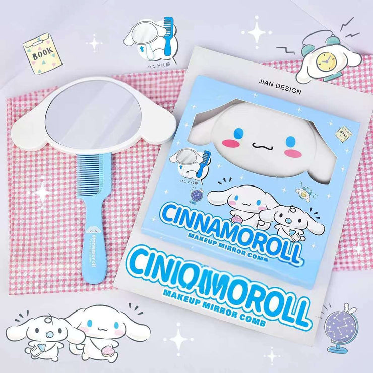 Sanrio Themed Mirror & Comb Set