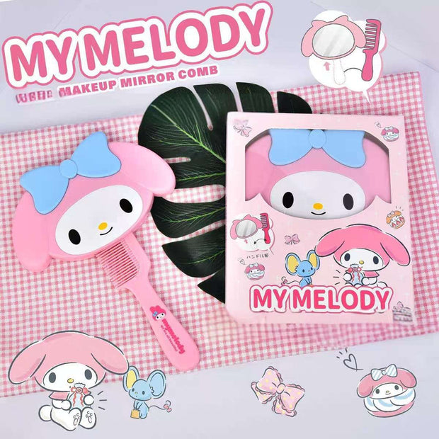 Sanrio Themed Mirror & Comb Set