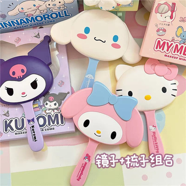 Sanrio Themed Mirror & Comb Set