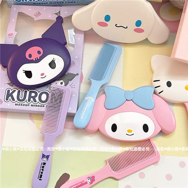 Sanrio Themed Mirror & Comb Set