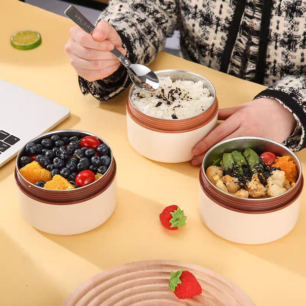 Premium Stainless Steel Lunch Box Set with Insulated Bag