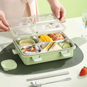 4-Compartment Leak-Proof Stainless Steel Lunch Box