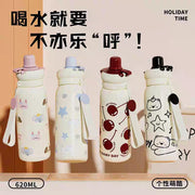 "Holiday Time" 620ml 316 Steel Water Bottle