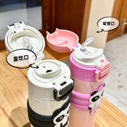  Steel Vacuum Flask - Dual Drinking Modes (Straw & Direct Sip)
