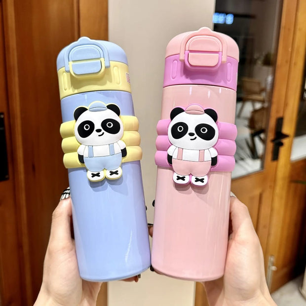  Steel Vacuum Flask - Dual Drinking Modes (Straw & Direct Sip)
