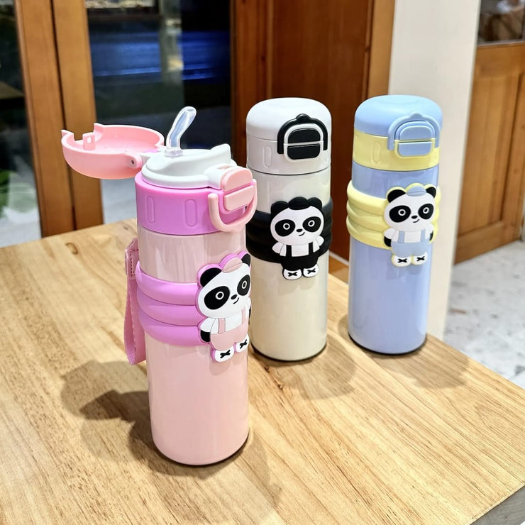  Steel Vacuum Flask - Dual Drinking Modes (Straw & Direct Sip)