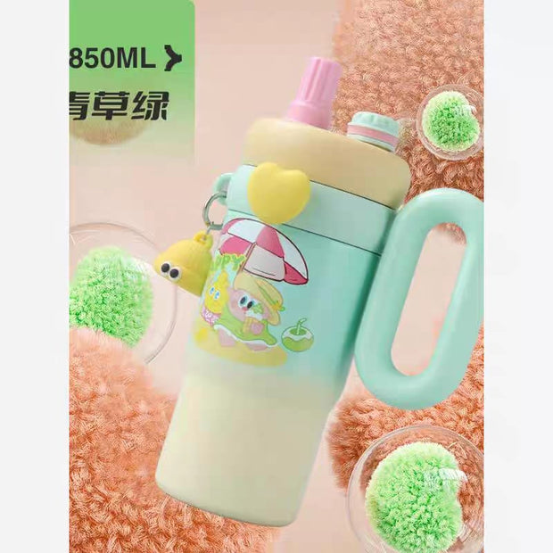 850ml Premium 316 Stainless Steel Tumbler - Dual Drinking Modes