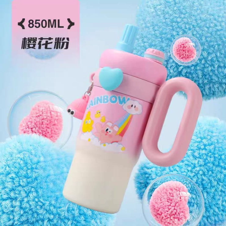 850ml Premium 316 Stainless Steel Tumbler - Dual Drinking Modes