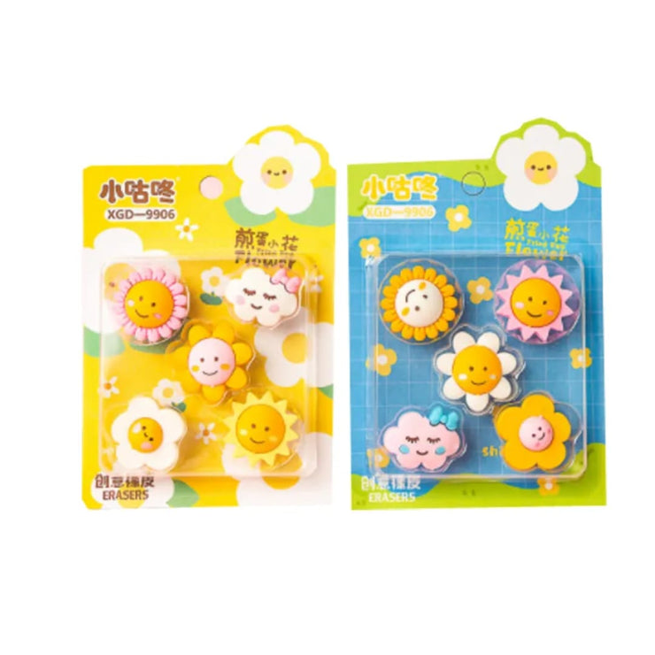 Cute Character Eraser Set
