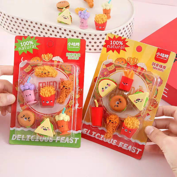 Eraser Set - Cute & Creative Character Erasers