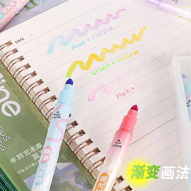BICOLOR Double-Tipped Highlighters