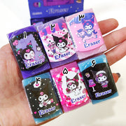 Kuromi Themed Eraser Set