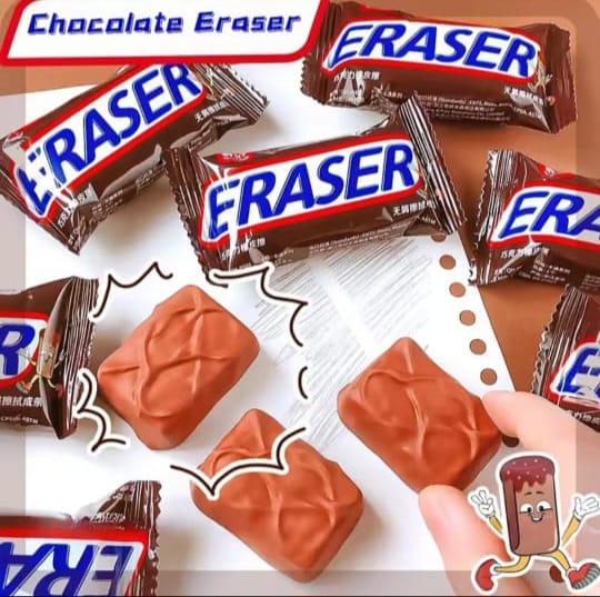 Chocolate Bar-Themed Eraser Set - Sweet & Functional Erasers for School & Office | Apna Bazaar Lahore