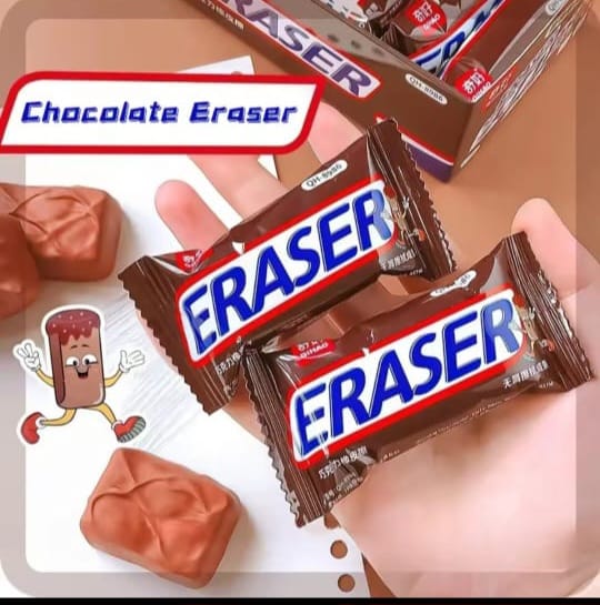 Chocolate Bar-Themed Eraser Set