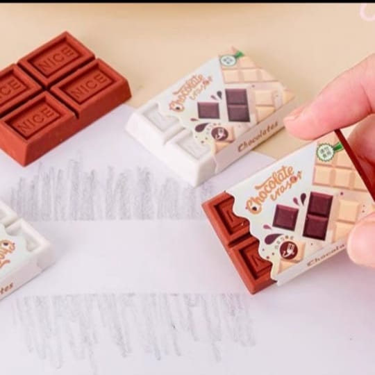 Chocolate Bar Mini Erasers