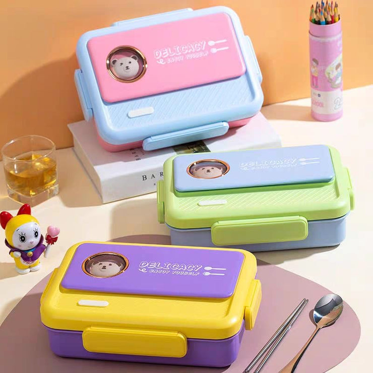 Premium Stainless Steel Lunch Box with Dual Compartments