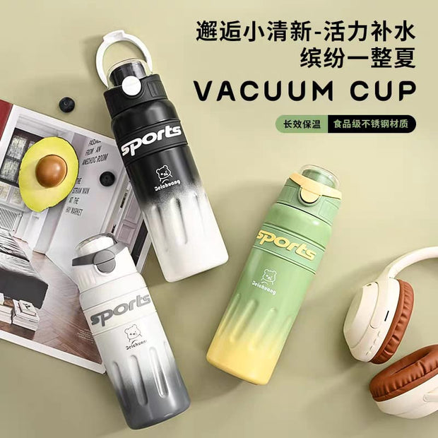 Sports" 360° Leakproof Stainless Steel Water Bottle