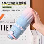 Sports" 360° Leakproof Stainless Steel Water Bottle