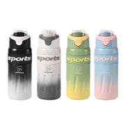 Sports" 360° Leakproof Stainless Steel Water Bottle