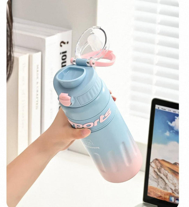 Sports" 360° Leakproof Stainless Steel Water Bottle