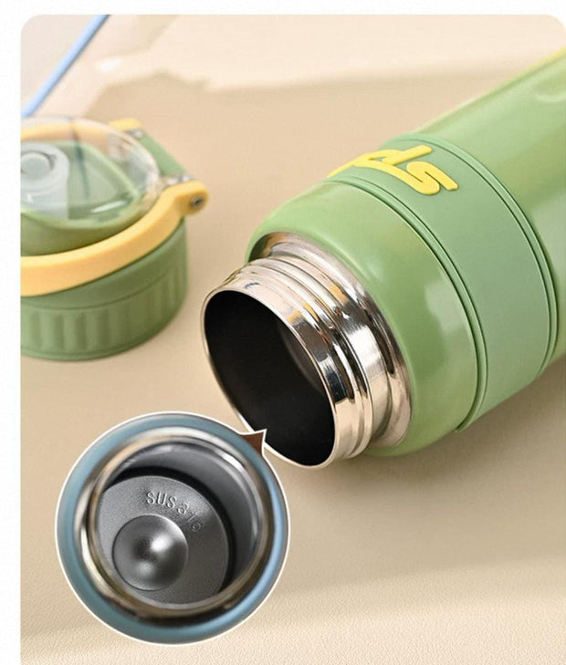 Sports" 360° Leakproof Stainless Steel Water Bottle