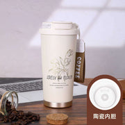 Lovely & Flower" Ceramic Coffee Cup