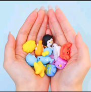 12-Piece 3D Sea Animal Eraser Set